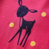 Camiseta infantil de manga larga rosa brillante 104