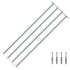 vidaXL Rejas para ventanas 1000-1500 mm Acero Galvanizado Plateado