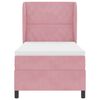 vidaXL Cama tipo Box Spring con colch&oacute;n Rosa 200 x 100 cm Poli&eacute;ster