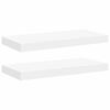 vidaXL Estantes flotantes de pared 2 uds MDF blanco 50x23,5x3,8 cm