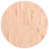 vidaXL Tablero redondo de madera maciza de haya &Oslash;80x2,5 cm