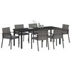 vidaXL Conjunto de Comedor de Jard&iacute;n 6 pcs Gris