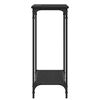 vidaXL Mesa Consola Roble negro 75 x 30.5 x 75 cm Madera contrachapada