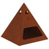vidaXL Hoguera Marr&oacute;n 50 x 50 x 51 cm Acero autopatinable