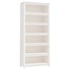 vidaXL Estanter&iacute;a madera maciza de pino blanca 80x35x183 cm