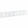vidaXL Cesta de gaviones con cubierta hierro galvanizado 700x50x100 cm