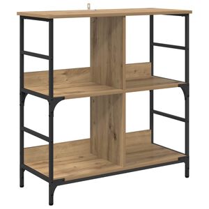 vidaXL Estante de libros 4 niveles 78.5 x 33 x 82 cm Roble artisan
