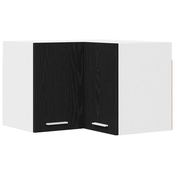 vidaXL Mueble colgante Roble Negro y 57 x 57 x 40 cm