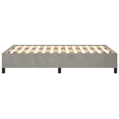 vidaXL Estructura de cama terciopelo gris claro 120x190 cm