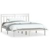 vidaXL Estructura de cama de madera maciza de pino blanco 140x190 cm