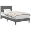 vidaXL Estructura de cama Gris oscuro 90 x 190 cm Terciopelo