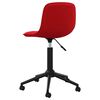 vidaXL Sillas de comedor giratorias 2 uds terciopelo rojo tinto