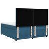 vidaXL Cama box spring con colch&oacute;n terciopelo azul oscuro 200x200 cm