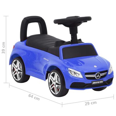 vidaXL Coche para niños Mercedes Benz C63 azul