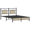 vidaXL Estructura de cama sin colch&oacute;n madera roble Sonoma 140x190 cm