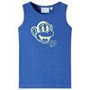 Camiseta de tirantes infantil azul m&eacute;lange 128