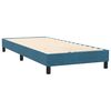 vidaXL Cama box spring con colch&oacute;n y LED terciopelo azul oscuro 100x220 cm