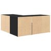 vidaXL Mueble de esquina madera de ingeniería negro 160x40x45 cm