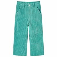 Pantalón infantil de pana verde menta 92