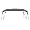 vidaXL Toldo Bimini de 4 arcos gris antracita 243x(230-244)x137 cm