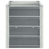 vidaXL Arriate de jardín de acero galvanizado gris 240x40x45 cm