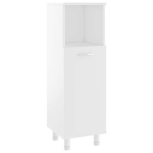vidaXL Armario de ba&ntilde;o madera contrachapada blanco 30x30x95 cm