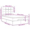 vidaXL Estructura de cama otomana colch&oacute;n tela marr&oacute;n oscuro 120x190cm