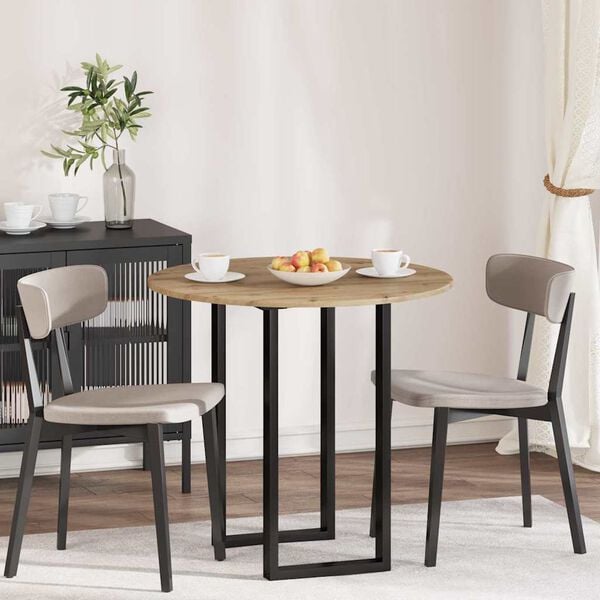 vidaXL Encimera Roble artisan 80 x 80 x 1,5 cm Madera de ingenier&iacute;a