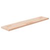 vidaXL Tabla estanter&iacute;a madera maciza roble sin tratar 100x20x2,5 cm