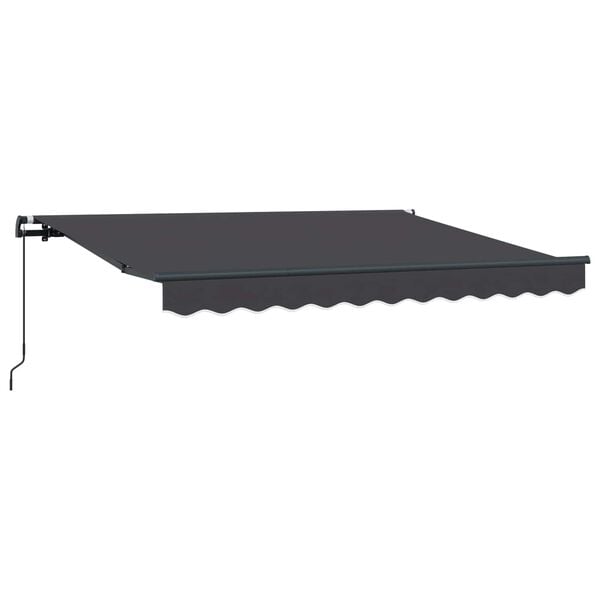 vidaXL Toldo Retr&aacute;ctil Manual Antracita 250 x 200 cm tela