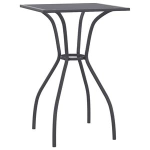vidaXL Mesa de jard&iacute;n de malla de acero gris antracita 50x50x72 cm