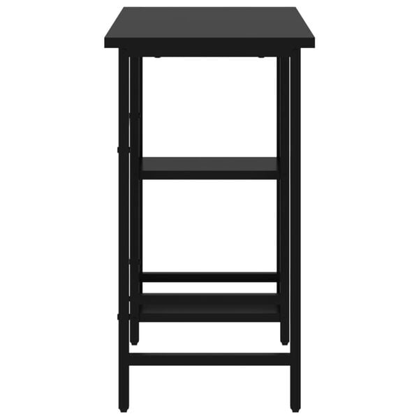 vidaXL Escritorio para ordenador de MDF y metal negro 80x40x72 cm