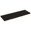 vidaXL Estante pared madera roble tratada marr&oacute;n oscuro 120x40x(2-4)cm