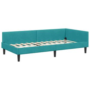 vidaXL Estructura de cama en esquina Tuquesa 80 cm x 200 cm tela