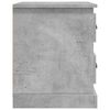 vidaXL Mesitas de noche 2 uds madera contrachapada gris 39x39x47,5 cm