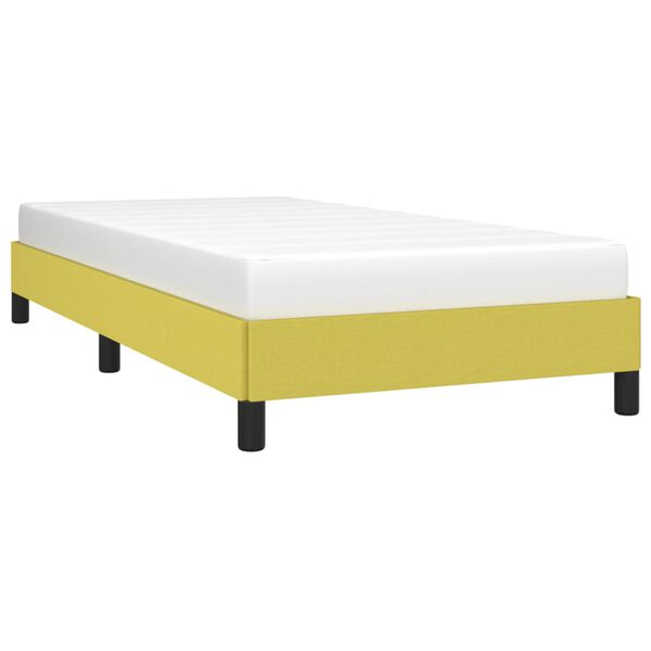 vidaXL Estructura de cama sin colchón tela verde 90x200 cm