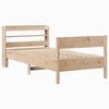 vidaXL Estructura de cama sin colch&oacute;n madera maciza de pino 90x190 cm