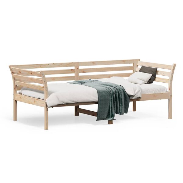 vidaXL Sof&aacute; cama sin colch&oacute;n madera maciza de pino 90x190 cm