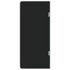 vidaXL Panel privacidad urinario pared vidrio templado negro 90x40 cm