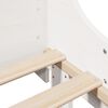 vidaXL Estructura de cama sin colch&oacute;n madera de pino blanca 90x200 cm