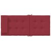 vidaXL Cojines de silla con respaldo alto 4 uds tela Oxford rojo tinto