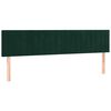 vidaXL Cama box spring con colch&oacute;n terciopelo verde oscuro 200x200 cm