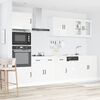 vidaXL Mueble cocina Kalmar blanco de alto brillo 7 pzas
