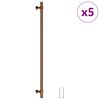 vidaXL Tiradores para armarios 5 uds acero inoxidable bronce 320 mm