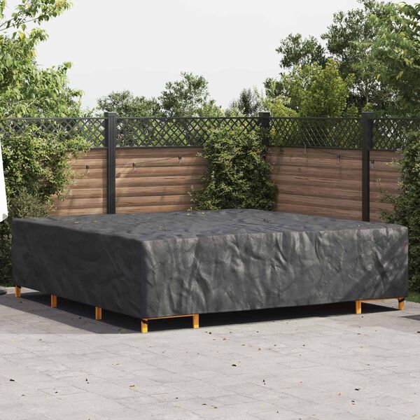 vidaXL Funda para muebles Liso Negro 300 x 300 x 70 cm 210D