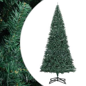 vidaXL &Aacute;rbol Navidad artificial con soporte y LEDs PVC verde 500 cm