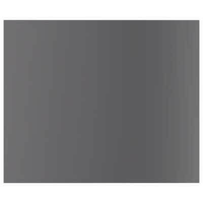 vidaXL Estante estantería 8 uds contrachapada gris brillo 60x50x1,5 cm