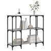vidaXL Mesa consola madera de ingeniería gris Sonoma 102x35x90 cm