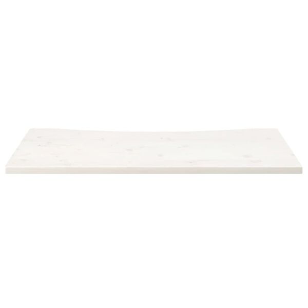 vidaXL Tablero de escritorio madera maciza pino blanco 100x50x2,5 cm