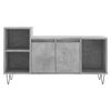 vidaXL Mueble para TV madera contrachapada gris hormig&oacute;n 100x35x55 cm